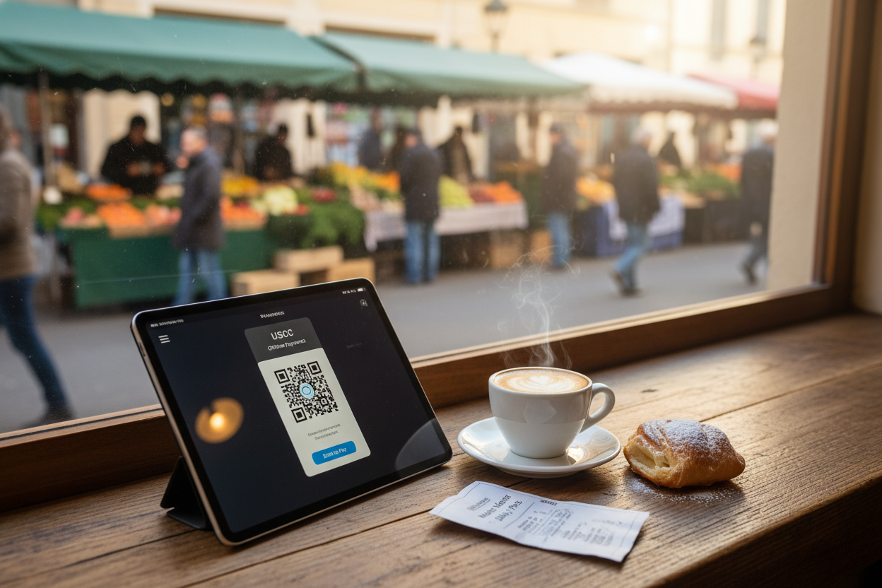How Street Vendors Generate USDC QR Codes for Offline Payments