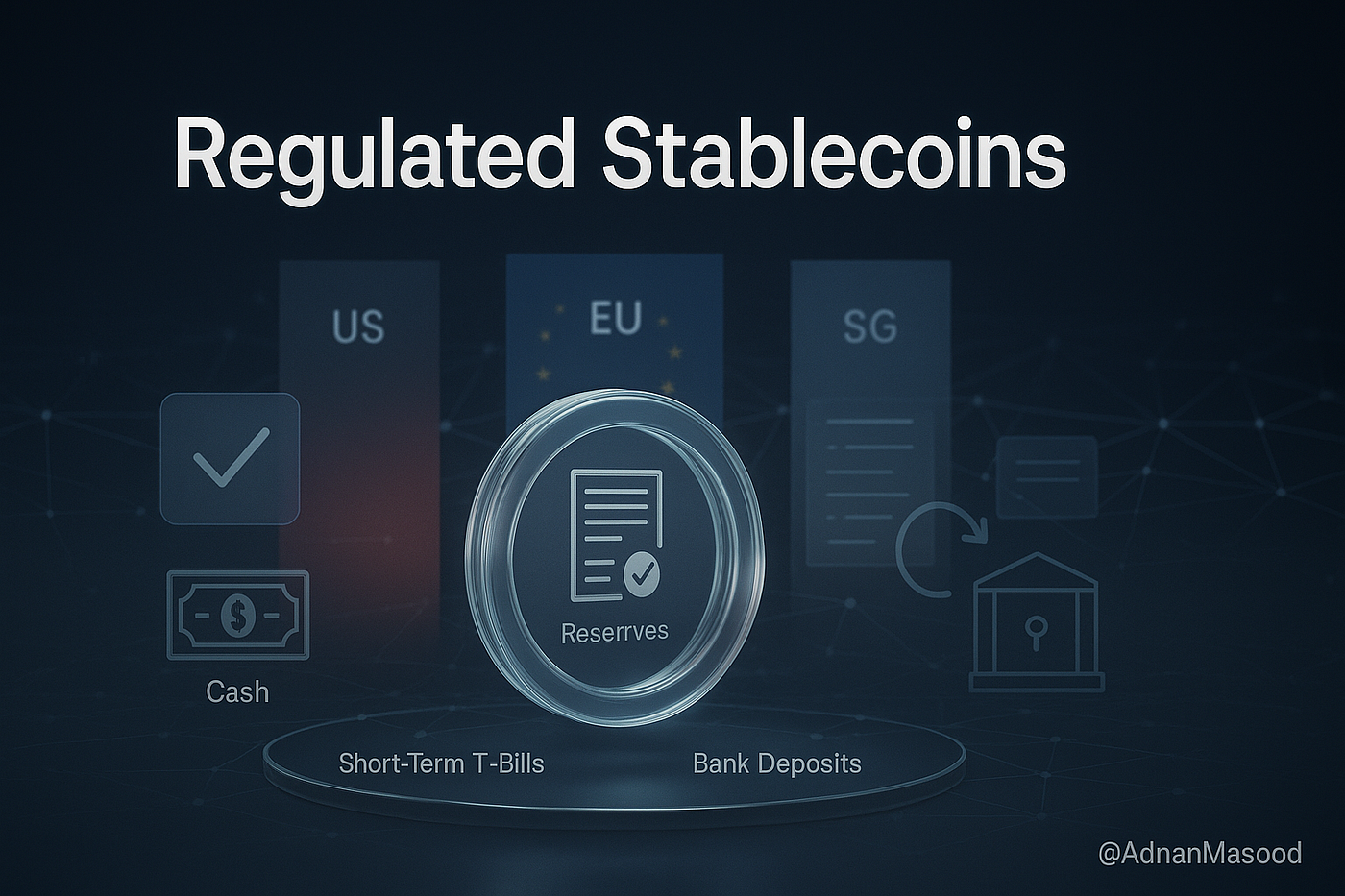 merchant scanning stablecoin QR low fees icon